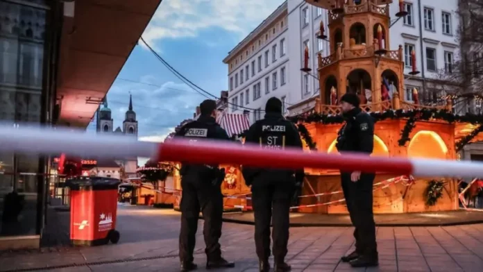 German police probe market attack security and warnings